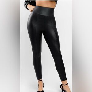 Shapewear Leather Sculpting Bodysuit or Skirt or Legging 054